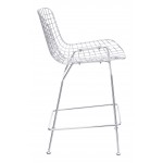 Wire Counter Chair (Set of 2) Chrome