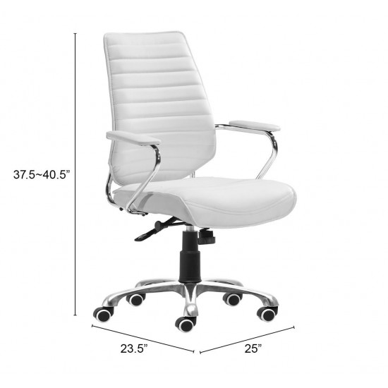 Enterprise Low Back Office Chair White