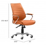 Enterprise Low Back Office Chair Orange