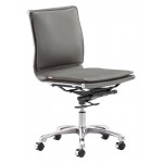 Lider Plus Armless Office Chair Gray