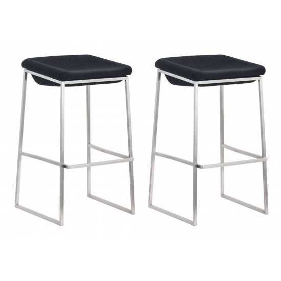 Lids Barstool (Set of 2) Dark Gray