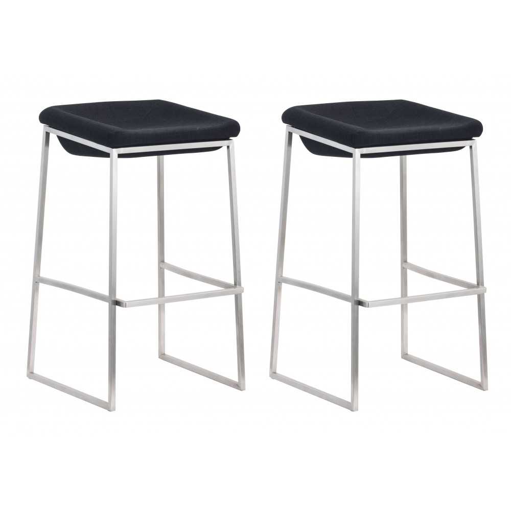 Lids Barstool (Set of 2) Dark Gray