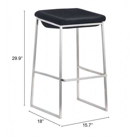 Lids Barstool (Set of 2) Dark Gray