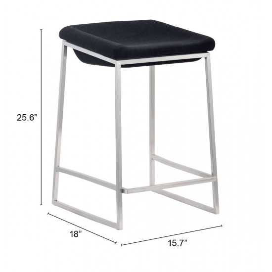 Lids Counter Stool (Set of 2) Dark Gray