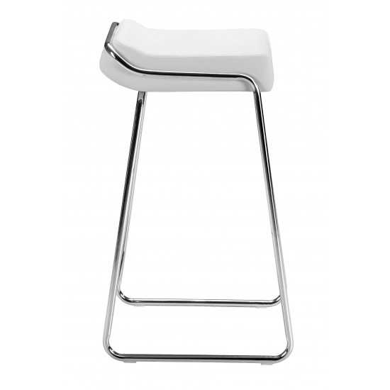 Wedge Barstool (Set of 2) White