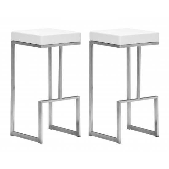 Darwen Barstool (Set of 2) White