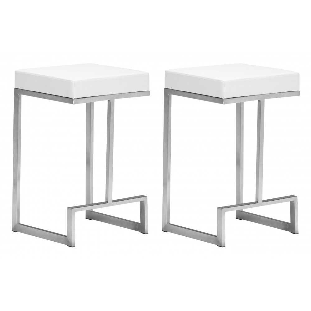 Darwen Counter Stool (Set of 2) White