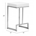 Darwen Counter Stool (Set of 2) White