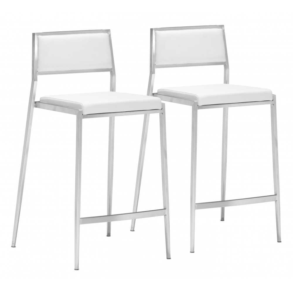 Dolemite Counter Chair (Set of 2) White