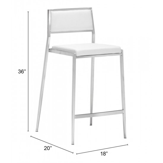 Dolemite Counter Chair (Set of 2) White