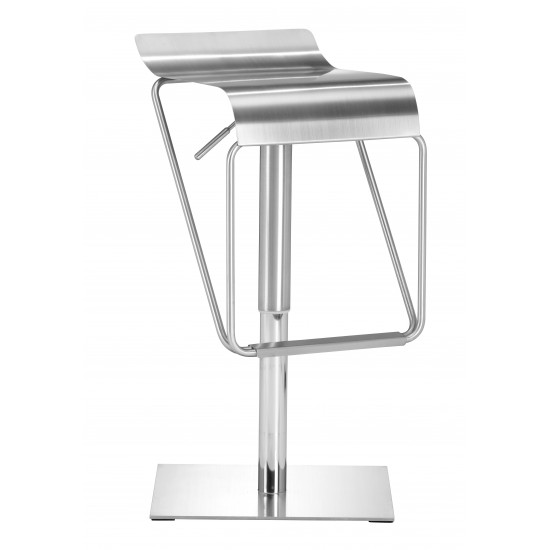 Dazzer Barstool Brushed Stainless Steel