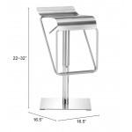 Dazzer Barstool Brushed Stainless Steel