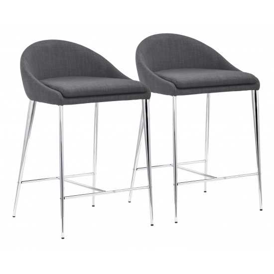 Reykjavik Counter Chair (Set of 2) Graphite