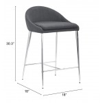 Reykjavik Counter Chair (Set of 2) Graphite