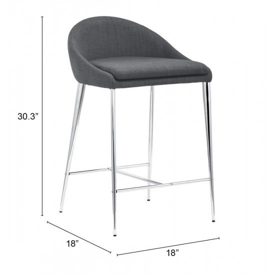 Reykjavik Counter Chair (Set of 2) Graphite