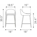 Reykjavik Counter Chair (Set of 2) Graphite