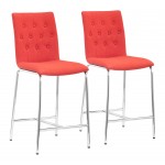 Uppsala Counter Chair (Set of 2) Tangerine