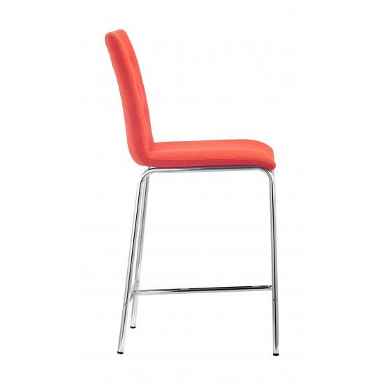 Uppsala Counter Chair (Set of 2) Tangerine