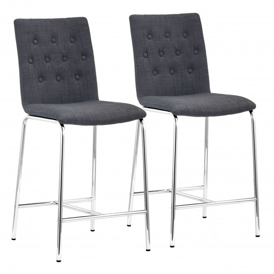 Uppsala Counter Chair (Set of 2) Graphite