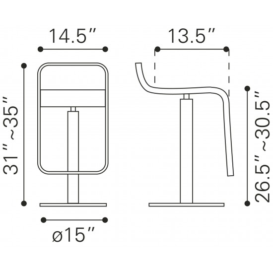 Equino Barstool White