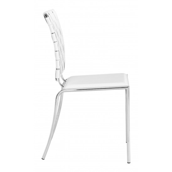 Criss Cross Dining Chair (Set of 4) White