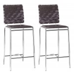 Criss Cross Counter Chair (Set of 2) Espresso