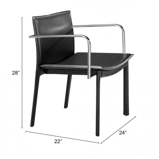 Gekko Conference Chair (Set of 2) Black