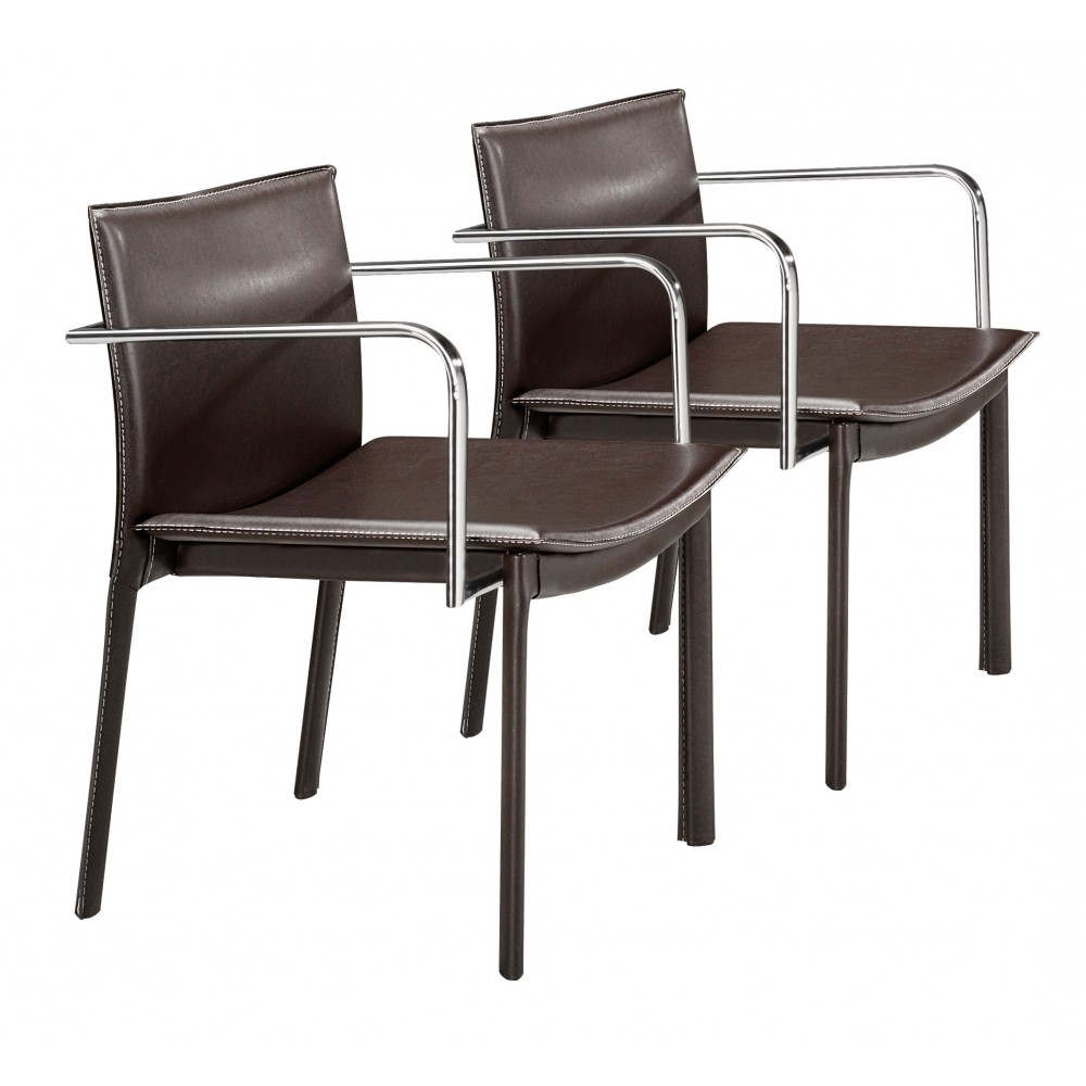 Gekko Conference Chair (Set of 2) Espresso Gekko Conference Chair (Set of 2) Espresso