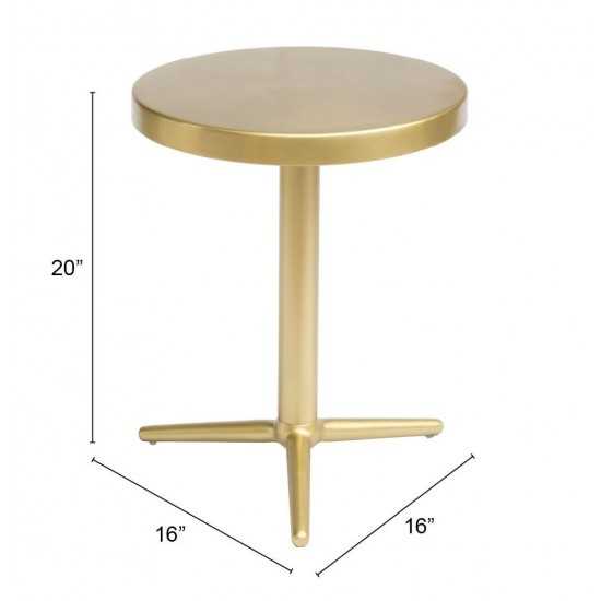 Derby Accent Table Brass