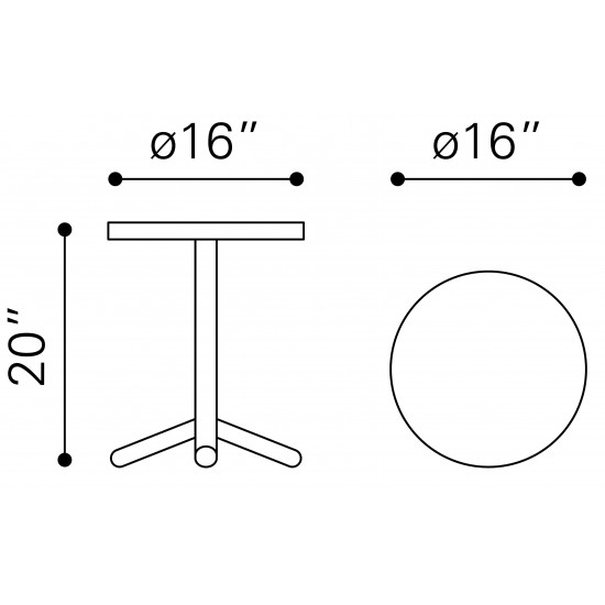 Derby Accent Table Brass