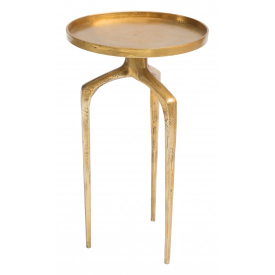 Set of 2 Como Accent Tables Antique Gold