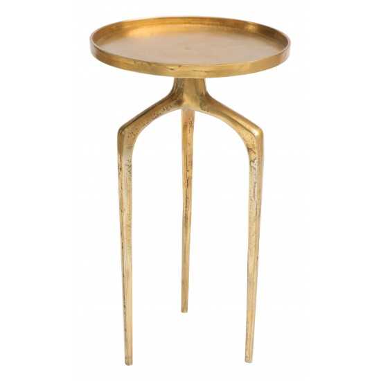 Set of 2 Como Accent Tables Antique Gold