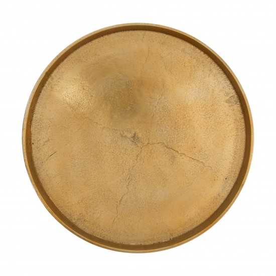 Set of 2 Como Accent Tables Antique Gold