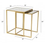 Calais Nesting Tables Brass