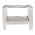 Cosmopolitan Arm Chair (Frame only) Brushed Aluminum