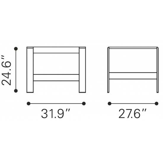 Cosmopolitan Arm Chair (Frame only) Brushed Aluminum