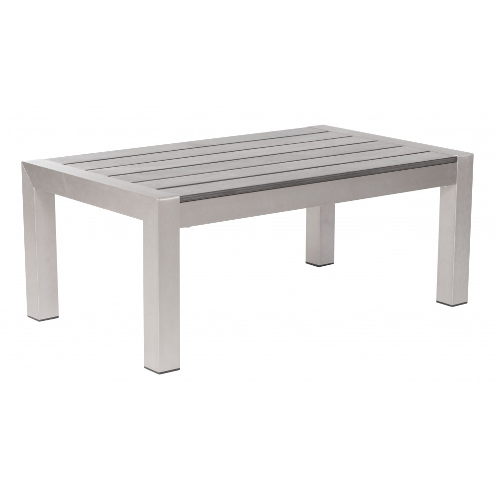 Cosmopolitan Coffee Table Brushed Aluminum Cosmopolitan Coffee Table Brushed Aluminum