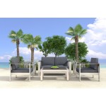 Cosmopolitan Coffee Table Brushed Aluminum