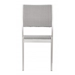 Metropolitan Armless Chair (Set of 2) Brushed Aluminum
