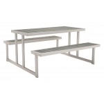 Cuomo Picnic Table Brushed Aluminum