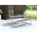 Cuomo Picnic Table Brushed Aluminum