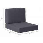 Cosmopolitan Arm Chair Cushion Dark Gray