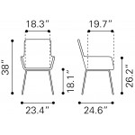 Lyon Dining Chair (Set of 2) Black