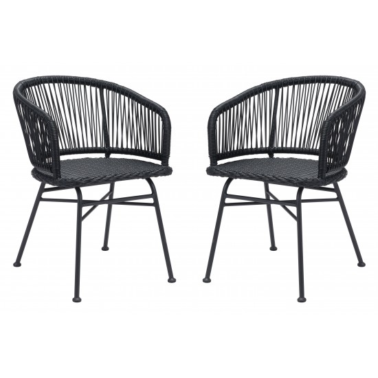 Zaragoza Dining Chair (Set of 2) Black