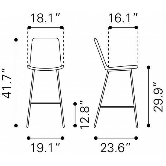 Malaga Bar Chair Natural