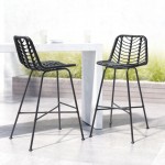 Malaga Bar Chair Black