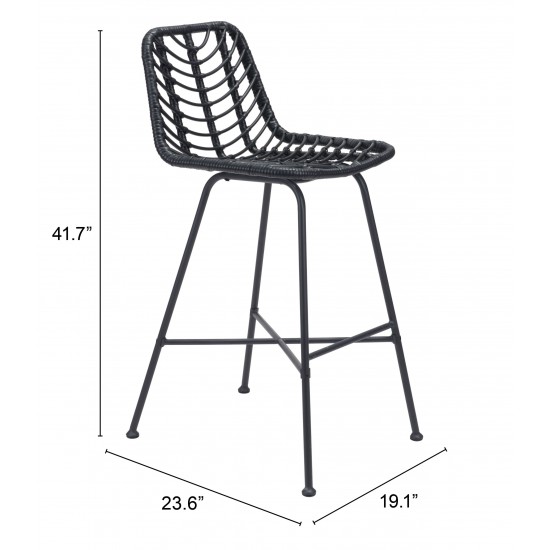 Malaga Bar Chair Black