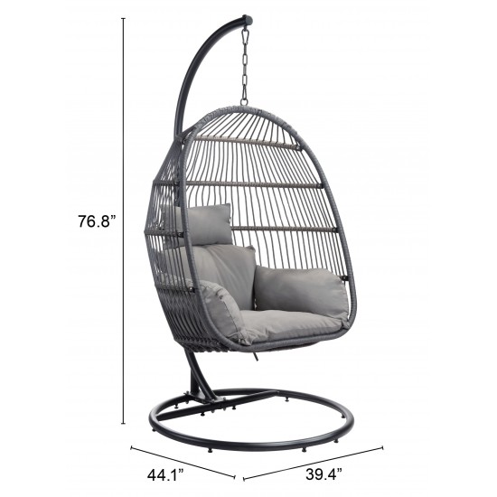 Bilbao Hanging Chair Gray