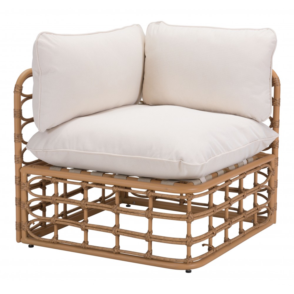 Kapalua Corner Chair Beige & Natural