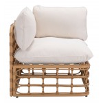 Kapalua Corner Chair Beige & Natural